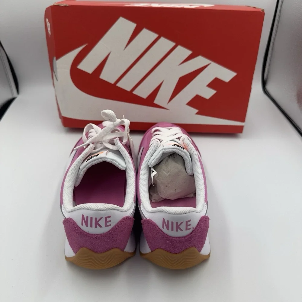 Nike‎ Pacific Shoes Womens Size 7 Playful Pink White Suede Sneakers HM4771-602